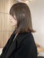 ウェイズトウキョウ 新宿店(Ways TOKYO)&nbsp;外ハネボブ　オリーブベージュ　ハイライト　韓国　くすみカラー