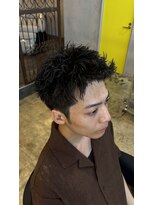 ルーメン 岐阜(ROOO MEN)&nbsp;メンズツイストスパイラルパーマスパイキーショートカット