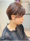 ハイライト 丸みショート