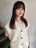 カシェ ナカザキ(CACHE NAKAZAKI)&nbsp;レッドブラウン/顔まわりレイヤー/オータムカラー