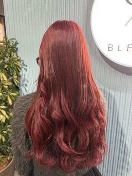 アン ブリーチ(UN BLEACH) ハーフブリーチで作るレッドブラウンカラー♪♪