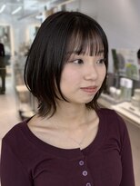 ロンドシエル 横浜(Lond ciel)&nbsp;ワイドバングイメチェン美髪外ハネボブ+レイヤーカット韓国/横浜