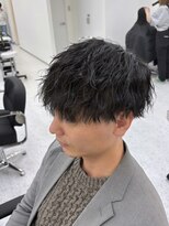 メンズカット リア(Men’s cut riah)&nbsp;波巻きスパイラルパーマメンズマッシュパーマツイストパーマ