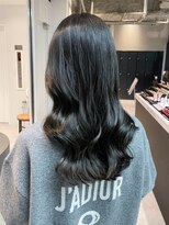 顔周りレイヤー韓国ヘア美髪ロング_ba539961