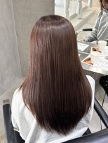 ラック(LUCK)&nbsp;ココアブラウン/船橋/くすみベージュ/細めハイライト