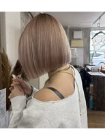 ココテラス(coco terrace) ハイトーンボブ/ミルクティーベージュ/ブリーチ