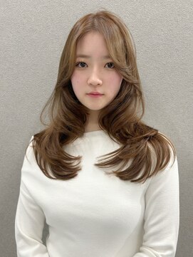 レイヤー/レイヤーカット/ベージュ/ベージュカラー