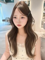 マインバイアフロートギンザ(MYNE by AFLOAT GINZA)&nbsp;ロングレイヤー_ミルクティーブラウン大人ガーリー