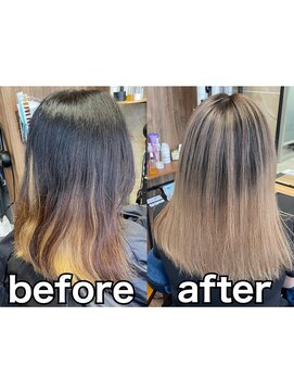 ラル(Lull) ラテバレイヤージュ/活性酸素除去/髪質改善/個室美容室/酸熱