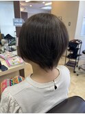 オリーブブラウン×こなれショート