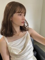 アビー 福岡天神(ABBEY)&nbsp;ミディアムヘアレイヤーカット前髪カット髪質改善トリートメント