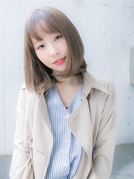 ルティア(Lutia) シースルーバング 透明感 グレージュ☆