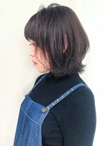 アルバム 渋谷パルコ(ALBUM)&nbsp;ミントアッシュレイヤー_スリークボブ厚めバング_ba278912