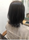 ミディアム×アッシュカラー