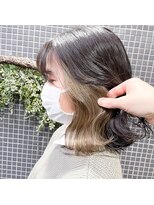 アッシュ 二子玉川店(Ash)&nbsp;1ブリーチからのインナーカラー・スモークベージュ