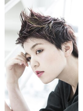 ミエル ヘア 新宿(miel hair) 〈mielhair新宿〉ロックなスパイキーショート