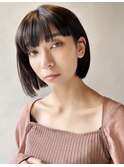 【本八幡FLIP B AVEDA】黒髪がキレイ。抜け感&小顔ボブ