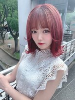 リルミー(Lilme)&nbsp;【ブリーチ1回】チェリーレッド＋外ハネボブ　＊Lilme＊