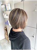 【EIGHT 豊崎】お客様スタイル_ショート×立体ハイライト