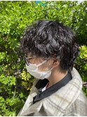 メンズ波巻きパーマ