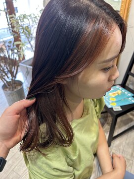 マイ ヘア デザイン 岡崎(MY hair design) 斜めバング/グレージュカラー/シルキーベージュ/岡崎