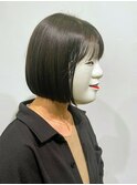 【coma中野】黒髪でも軽やかシースルーボブ