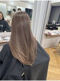 ベージュ 冬 髪質改善 ハイトーン ブリーチ 三宮 元町