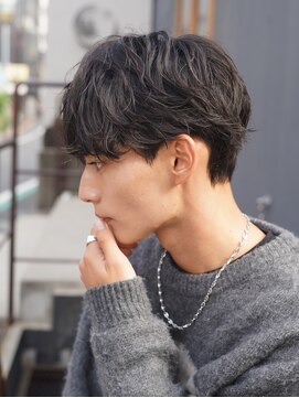 クオル 立川(QOL) 横顔もきまるニュアンスパーマ 大人無造作マッシュ