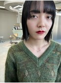 ボブ × ワイドバング