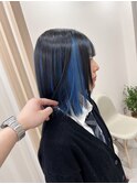 【*インナーで叶える*】柔らかなブルーカラー*