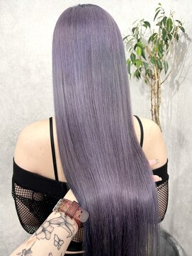 ロウル 渋谷(LOWRL) ラベンダーグレー/ケアブリーチカラー