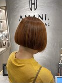 AMANI 前下がりミニボブ