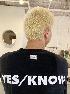 ルーム(Loom.) メンズカットメンズスタイルショートスタイルメンズブリーチ