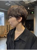 マッシュショートパーマ
