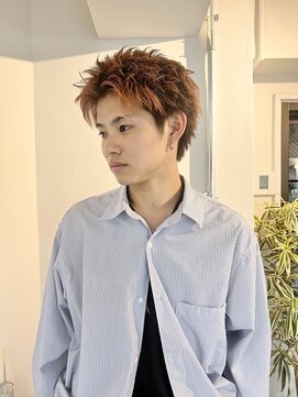 フェイヴィーズ(FavyS) メンズブリーチ　メンズオレンジカラー　大阪美容室