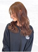 【MICHI 富田店 古作蓮】 アプリコットオレンジ 透明感 髪質改善
