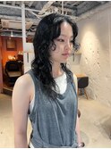 山本/レイヤーカットウルフパーマニュアンス顔周り前髪吉祥寺