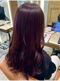 暖色系カラー　カット　トリートメント