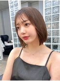 オリーブグレー/ブリーチなし/マロンベージュ/黒髪/小顔/北千住