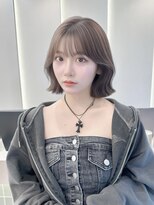 ロンドリゼル 札幌(Lond RiseL) オリーブグレー/前髪/ボブ/マロンベージュ/レイヤーカット/小顔