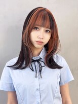 アルバム 銀座(ALBUM GINZA)&nbsp;前髪カットくびれミディブリーチ顔周りレイヤー_F1226