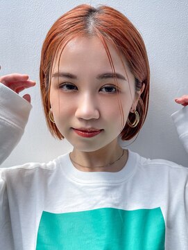 オレンジ×ボブ