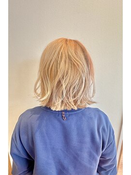 アース 酒田店(HAIR&MAKE EARTH) ペールオレンジ×ブラウン×ペールベージュのデザインカラー！