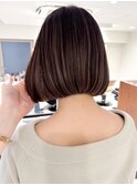 ハイライト白髪染め白髪ぼかしショートボブレイヤー40代横浜関内