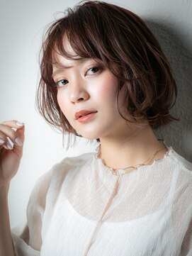 カバーヘア ブリス 志木南口駅前店(COVER HAIR bliss) ミルクグレージュイヤリングカラークラゲウルフz志木30代40代