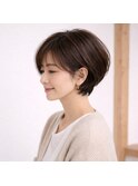 ミセス前下がりショートボブ　20代 30代 40代 50代 60代　ミセス