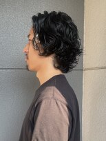 ヘアーアイストゥーレ(HAIR ICI TRE) メンズカットパーマスパイラルパーマミディアムショート