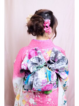 アイルビーヘア(I'll b hair) 【下北沢＊I'll b hair＊】振袖に似合う編み込み着物ヘア