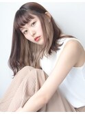 I'B ナチュラルブラウン×ベージュインナーカラー　20代30代