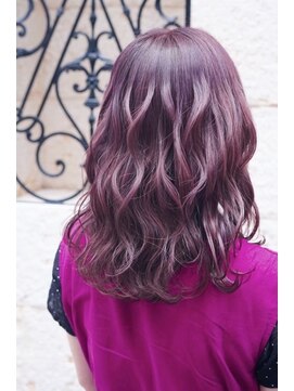 ティンク センター南 (Tink) アメジストパープル/セミロング/ツヤ感